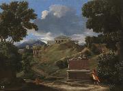 Nicolas Poussin Paisaje con ruinas oil painting